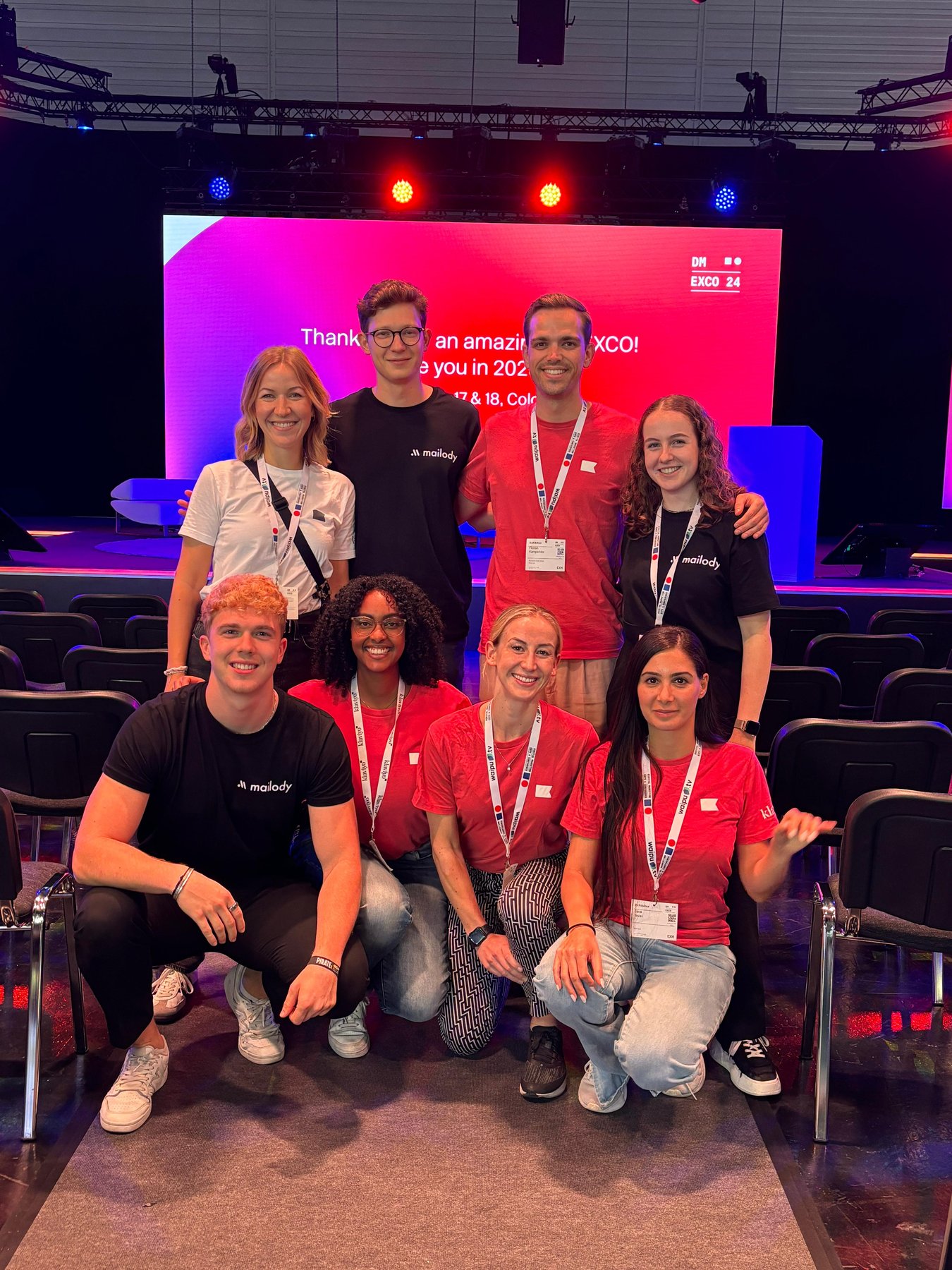 The Mailody team on the DMEXCO stage